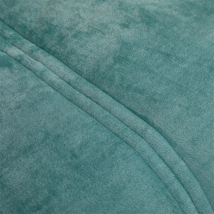 91家纺网 家纺一手货源 找家纺 钰博 2023新款双面牛奶绒大豆养 颜被 水绿色