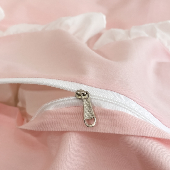 91家纺网 家纺一手货源 找家纺 欧冠 2023新款全棉斯洛琪四件套系列 斯洛琪-粉