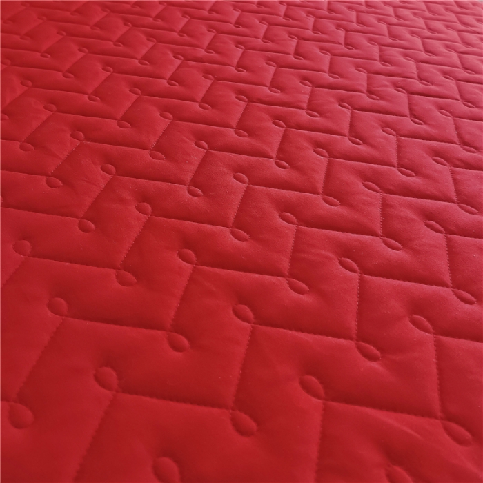 91家纺网 家纺一手货源 找家纺 十个点 2024新款水洗棉磨毛星辰单品套件系列单床裙 大红