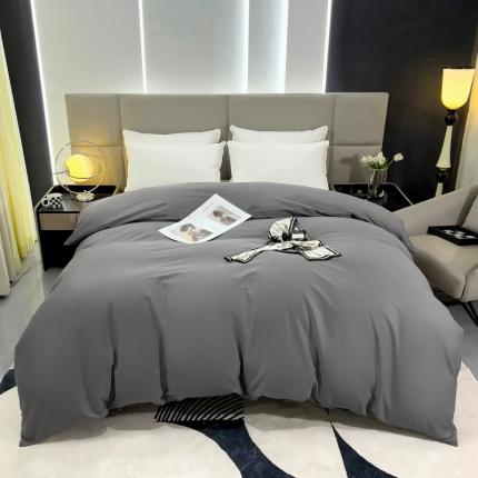 91家纺网 家纺一手货源 找家纺 名优 2024新款13376铂金新疆长绒棉单品被套  雅丹黑