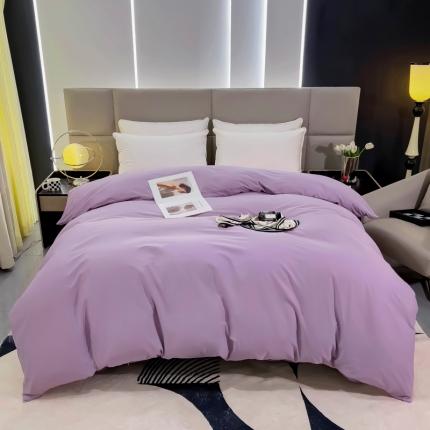 91家纺网 家纺一手货源 找家纺 名优 2024新款13376铂金新疆长绒棉单品被套 加仑紫