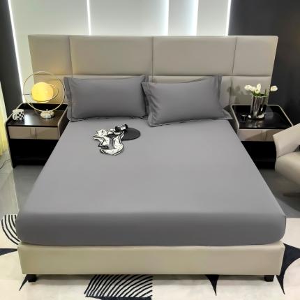 91家纺网 家纺一手货源 找家纺 名优 2024新款13376铂金新疆长绒棉单品床笠 雅丹黑