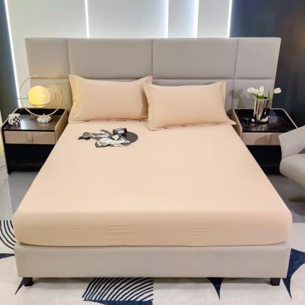 91家纺网 家纺一手货源 找家纺 名优 2024新款13376铂金新疆长绒棉单品床笠 奶咖