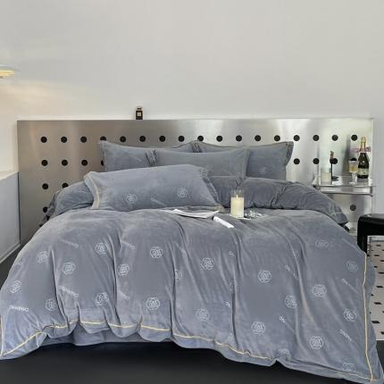 91家纺网 家纺一手货源 找家纺 （总）慕希 2024新款一字秀牛奶绒婴儿绒保暖绒四件套