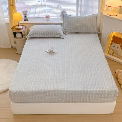 91家纺网 家纺一手货源 找家纺 欧邦 新款印花牛奶绒单品床笠 北欧