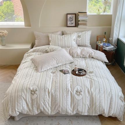 91家纺网 家纺一手货源 找家纺 （总）时年 2023新款全棉印花优选系列四件套【充值会员优惠5元】