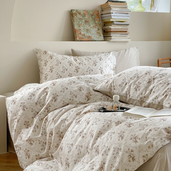 91家纺网 家纺一手货源 找家纺 时年 2023新款全棉印花优选系列四件套 曼塔