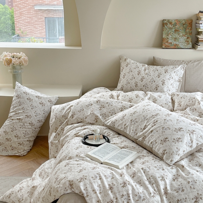 91家纺网 家纺一手货源 找家纺 时年 2023新款全棉印花优选系列四件套 曼塔