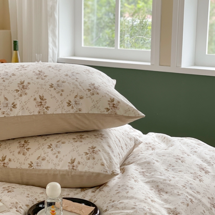 91家纺网 家纺一手货源 找家纺 时年 2023新款全棉印花优选系列四件套 曼塔