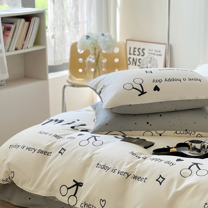 91家纺网 家纺一手货源 找家纺 时年 2023新款全棉印花优选系列四件套 美好时光