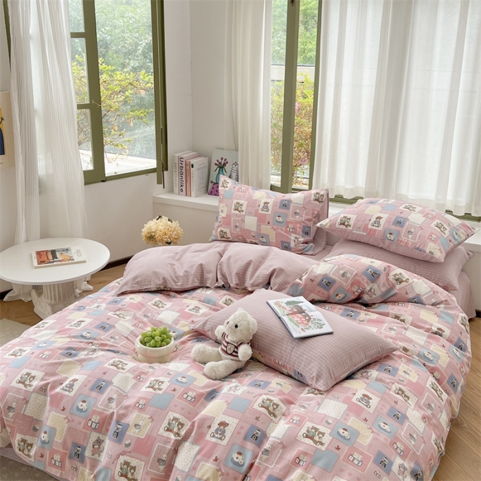 91家纺网 家纺一手货源 找家纺 时年 2023新款全棉印花优选系列四件套 米可庄园