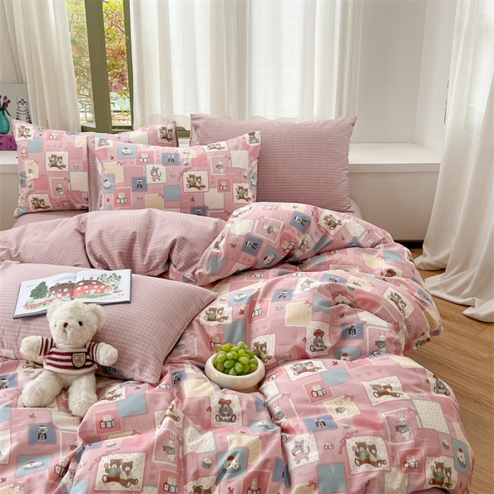 91家纺网 家纺一手货源 找家纺 时年 2023新款全棉印花优选系列四件套 米可庄园