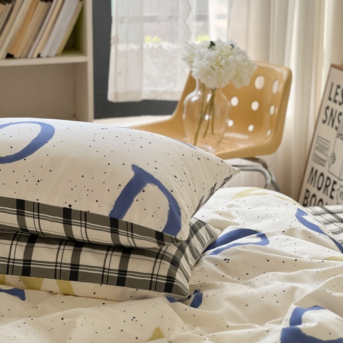 91家纺网 家纺一手货源 找家纺 时年 2023新款全棉印花优选系列四件套 字母派