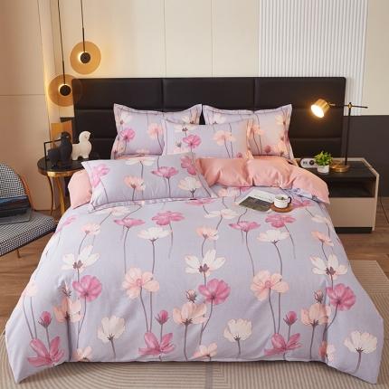 91家纺网 家纺一手货源 找家纺 （总）雲归梦 2023新款全棉AB版加厚四件套