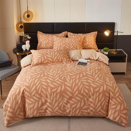 91家纺网 家纺一手货源 找家纺 （总）雲归梦 2023新款全棉AB版加厚四件套