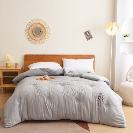 91家纺网 家纺一手货源 找家纺 （总）承柔 A类原棉大豆纤维被被子加厚冬被春秋四季被学生被芯直播爆款