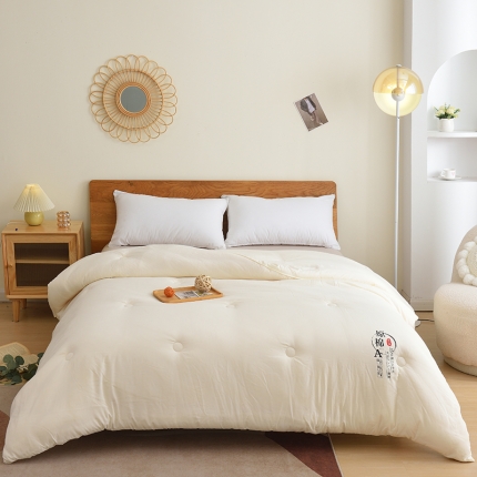 91家纺网 家纺一手货源 找家纺 （总）承柔 A类原棉大豆纤维被被子加厚冬被春秋四季被学生被芯直播爆款