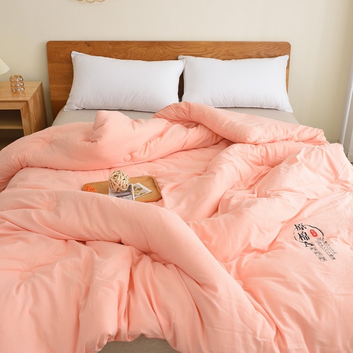 91家纺网 家纺一手货源 找家纺 承柔 2023新款A类原棉大豆被被子被芯 玉色