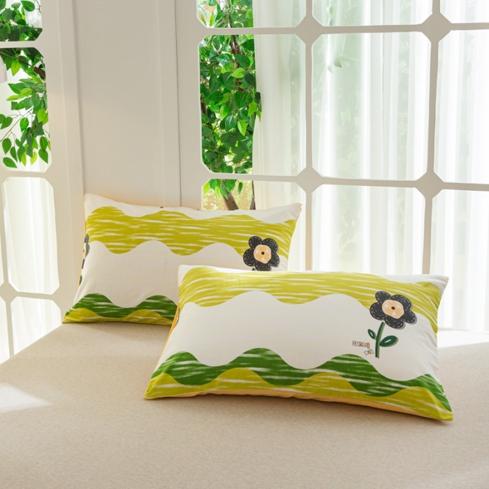 91家纺网 家纺一手货源 找家纺 集布 2023新款12868全棉喷气印花单床单 彼岸花