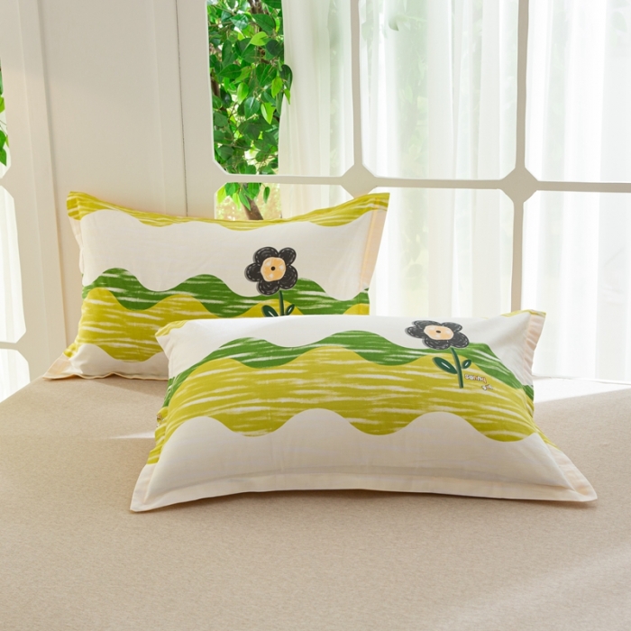 91家纺网 家纺一手货源 找家纺 集布 2023新款12868全棉喷气印花单床单 彼岸花