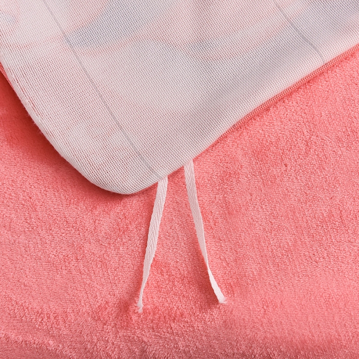 91家纺网 家纺一手货源 找家纺 盈超2023新款A类高克重印花牛奶绒金貂绒床裙款保暖绒四件套 郁金香