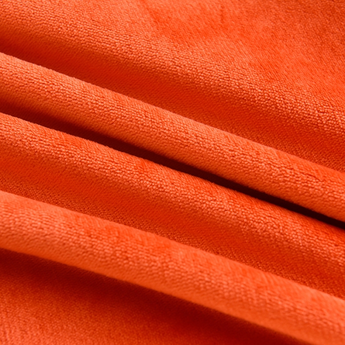 91家纺网 家纺一手货源 找家纺 盈超2023新款A类高克重印花牛奶绒金貂绒床裙款保暖绒四件套 桔色爱恋