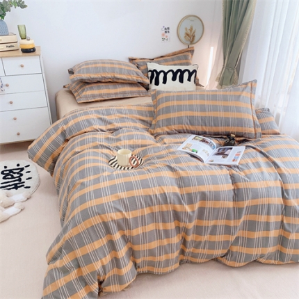 91家纺网 家纺一手货源 找家纺 总）庭笙 新款有氧双股超密暖绒/超柔仿生柔感四件套