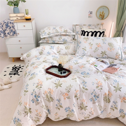 91家纺网 家纺一手货源 找家纺 总）庭笙 新款有氧双股超密暖绒/超柔仿生柔感四件套