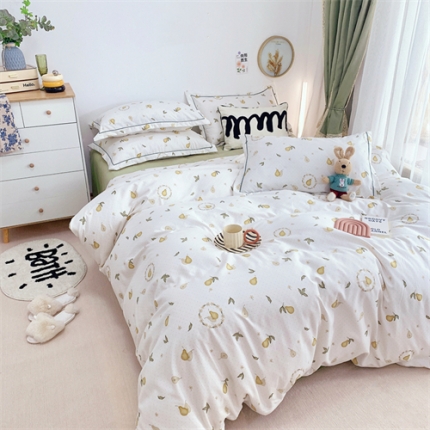 91家纺网 家纺一手货源 找家纺 总）庭笙 新款有氧双股超密暖绒/超柔仿生柔感四件套