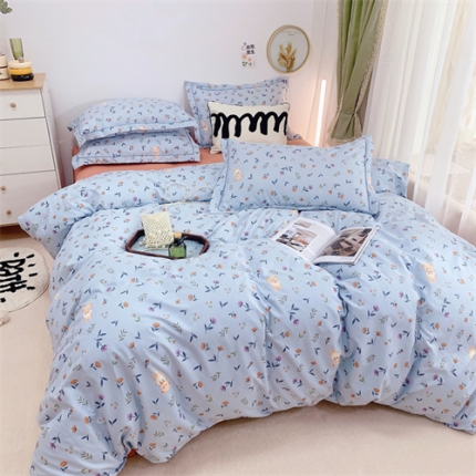 91家纺网 家纺一手货源 找家纺 总）庭笙 新款有氧双股超密暖绒/超柔仿生柔感四件套