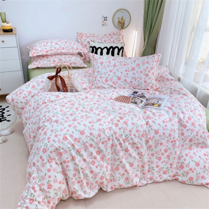 91家纺网 家纺一手货源 找家纺 总）庭笙 新款有氧双股超密暖绒/超柔仿生柔感四件套