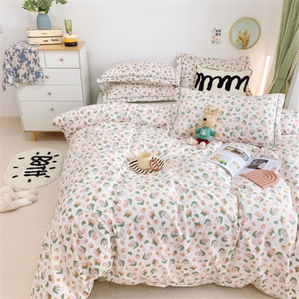 91家纺网 家纺一手货源 找家纺 总）庭笙 新款有氧双股超密暖绒/超柔仿生柔感四件套