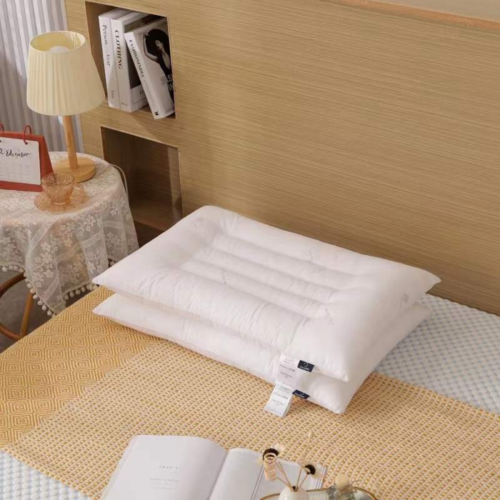 91家纺网 家纺一手货源 找家纺 （总）拾光枕芯 2023新款全棉印花抗病 毒低平枕
