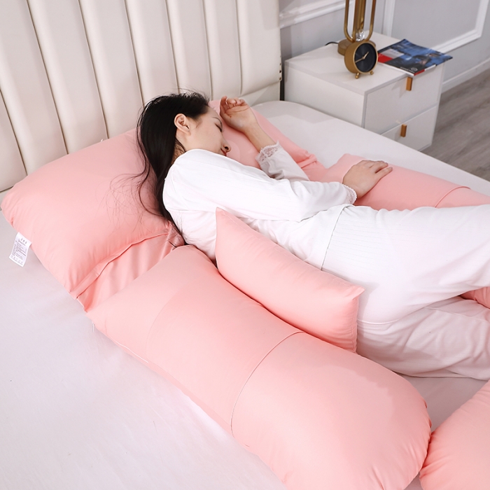 91家纺网 家纺一手货源 找家纺 （总）居易简 2025新款孕妇枕 双层纱孕妇枕头护腰侧睡枕