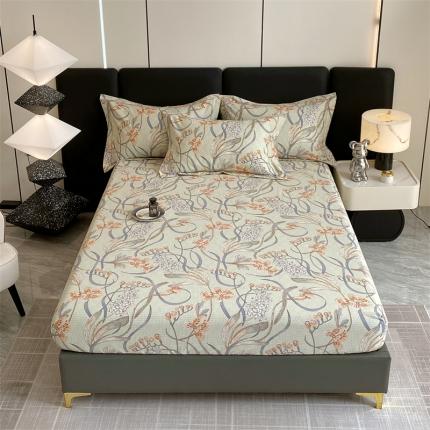 91家纺网 家纺一手货源 找家纺 （总）宝齐莱家纺 2023年新款全棉磨毛印花单床笠