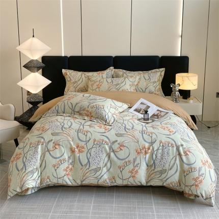 91家纺网 家纺一手货源 找家纺 （总）宝齐莱家纺 2023新款全棉磨毛四件套