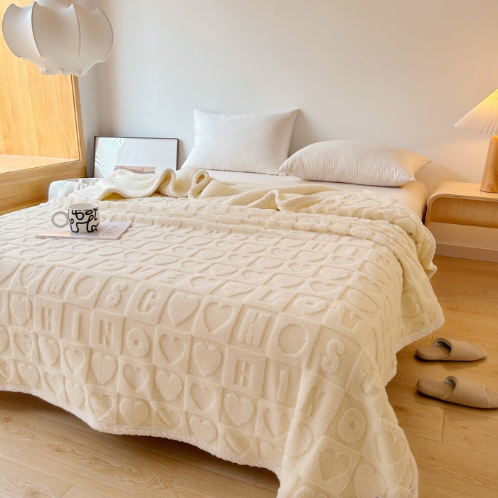 91家纺网 家纺一手货源 找家纺 （总）梦舒羽 2025直播新款高克重塔芙绒羊羔绒多功能盖毯毛毯