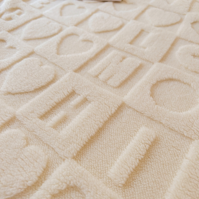 91家纺网 家纺一手货源 找家纺 梦舒羽 2025直播新款高克重塔芙绒羊羔绒多功能盖毯毛毯 简爱 白