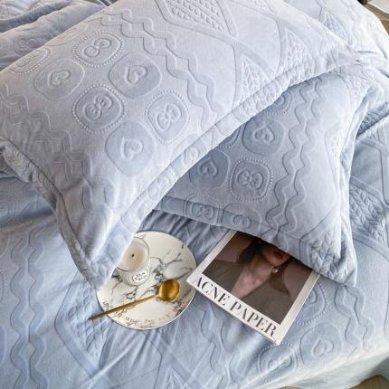 91家纺网 家纺一手货源 找家纺 （总）寐居家纺 2023年高克重烂花牛奶绒枕套