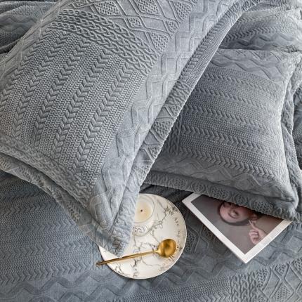 91家纺网 家纺一手货源 找家纺 （总）寐居家纺 2023年高克重烂花牛奶绒枕套