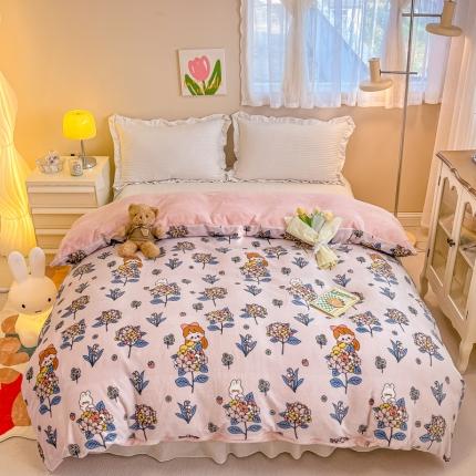 91家纺网 家纺一手货源 找家纺 （总）眠博士 2023新款系列9印花简单款三件套