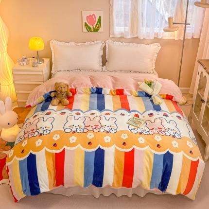 91家纺网 家纺一手货源 找家纺 （总）眠博士 2023新款系列9印花简单款三件套