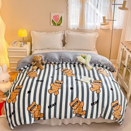 91家纺网 家纺一手货源 找家纺 （总）眠博士 2023新款系列9印花简单款三件套