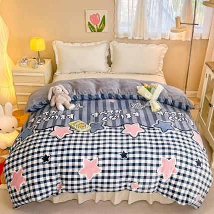 91家纺网 家纺一手货源 找家纺 （总）眠博士 2023新款系列9印花简单款三件套