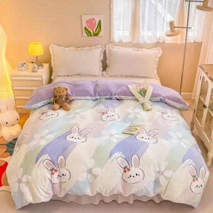 91家纺网 家纺一手货源 找家纺 （总）眠博士 2023新款系列9印花简单款三件套