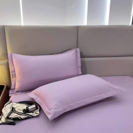 91家纺网 家纺一手货源 找家纺 名优 2024新款13376铂金新疆长绒棉系列-单枕套 加仑紫