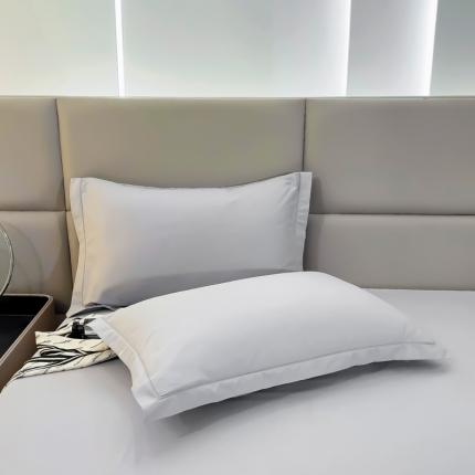 91家纺网 家纺一手货源 找家纺 名优 2024新款13376铂金新疆长绒棉系列-单枕套 时空灰