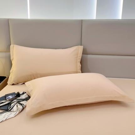 91家纺网 家纺一手货源 找家纺 名优 2024新款13376铂金新疆长绒棉系列-单枕套 奶咖