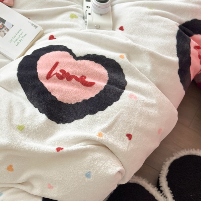 91家纺网 家纺一手货源 找家纺 （总）柚子 2023新款牛奶绒四件套-小众混搭系列