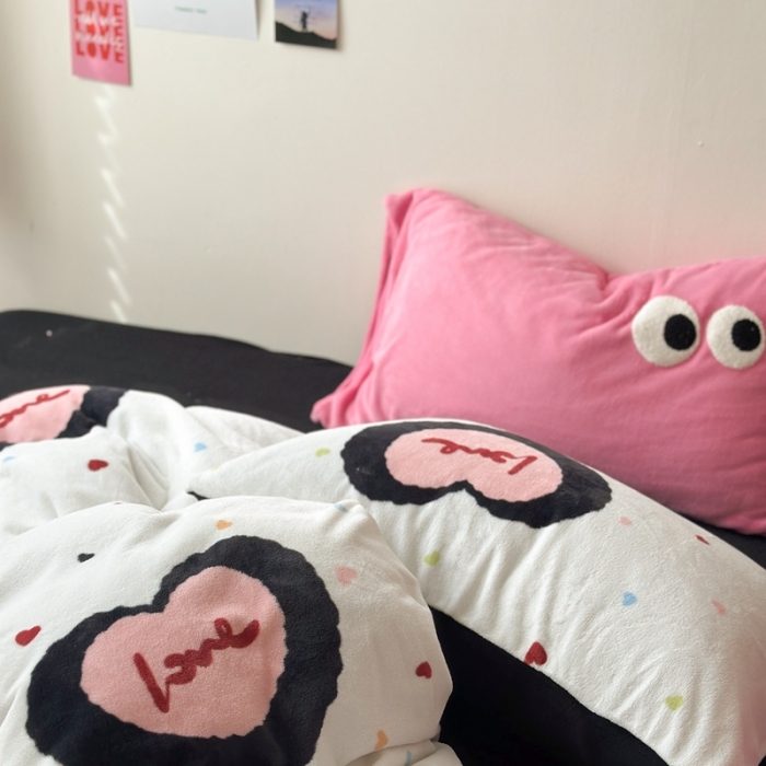 91家纺网 家纺一手货源 找家纺 （总）柚子 2023新款牛奶绒四件套-小众混搭系列